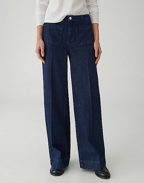 OPUS Palazzohose MIVA AUTHENTIC aus BCI Cotton Mix Mid Rise Sehr weiter Bei günstig online kaufen