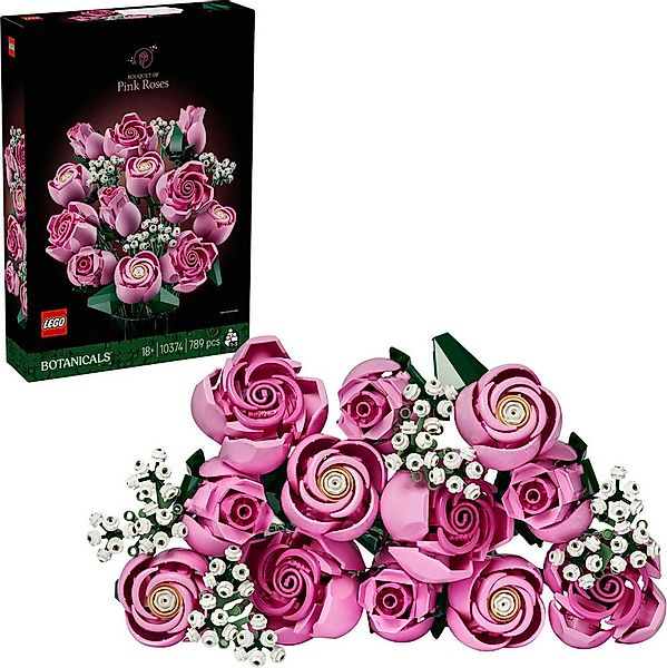 LEGO® Rosa Rosenstrauß (10374), LEGO Botanicals Konstruktionsspielsteine, ( günstig online kaufen