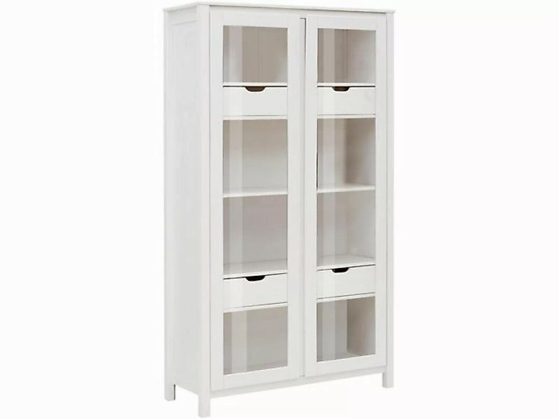 loft24 Standvitrine Salento Vitrine, Vitrinenschrank, 2 Glastüren, Kiefer, günstig online kaufen