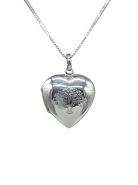 NAHLE Kette mit Anhänger Silber Herz Lebensbaum Kette Amulett Medaillon zum günstig online kaufen