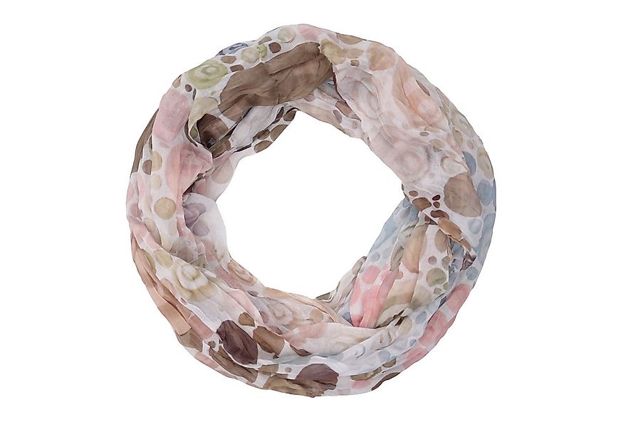 MIRROSI Loop Damen Schal mit Kreis-Muster Weich, Schlauchschal, (zweimal um günstig online kaufen