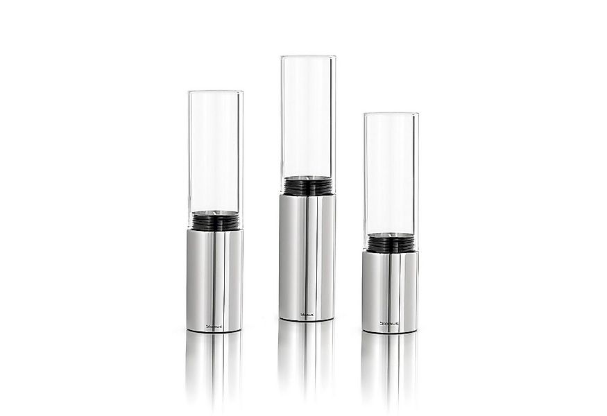 blomus Windlicht Blomus Windlichter Set 3-teilig FARO Edelstahl poliert 650 günstig online kaufen