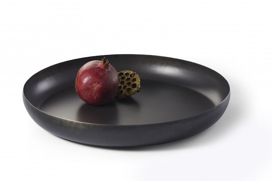 TOKARA schwarze Schale glänzend - aus hochwertigem Eisen günstig online kaufen