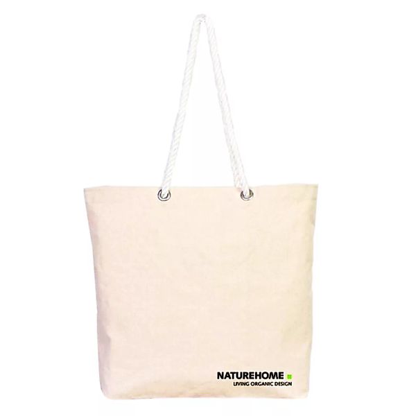Naturehome Stoff-tasche 100% Bio-baumwolle Strandtasche Shopper günstig online kaufen
