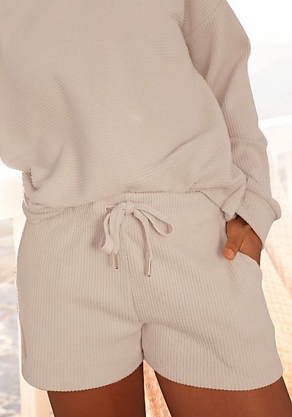 s.Oliver Sweatshorts Kurze Hose aus Ripp-Qualität günstig online kaufen