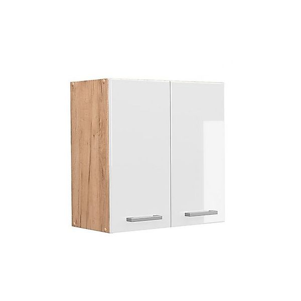 Vicco Hängeschrank R-Line, Weiß Hochglanz/Goldkraft Eiche, günstig online kaufen