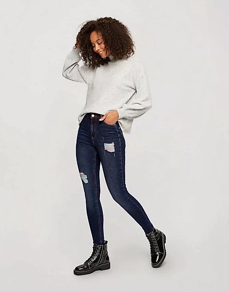 Miss Selfridge Tall – Lizzie – Eng geschnittene Jeans mit hoher Taille und günstig online kaufen