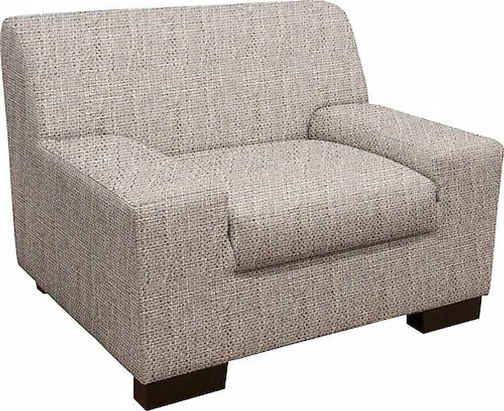 DOMO collection Sessel »Norma kubisch und zeitlos, komfortabel, flache Arml günstig online kaufen