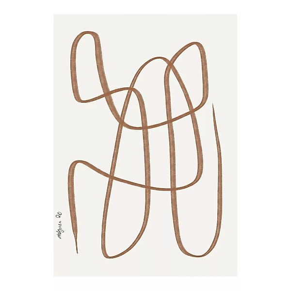 Paper Collective - Different Ways Kunstdruck 30x40cm - beige, braun, weiß/B günstig online kaufen