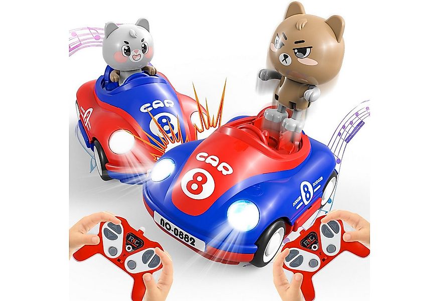 Esun RC-Auto Ferngesteuertes Auto ab 2 3 4 Jahre, 2PCS Ferngesteuertes Auto günstig online kaufen