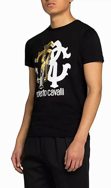 roberto cavalli T-Shirt Firenze RC Logo Slim Fit Shirt Haupt- und luxuriöse günstig online kaufen