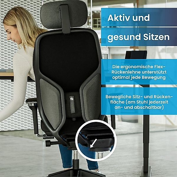 Ergotopia Bürostuhl MasterBack ergonomischer Schreibtischstuhl mit günstig online kaufen