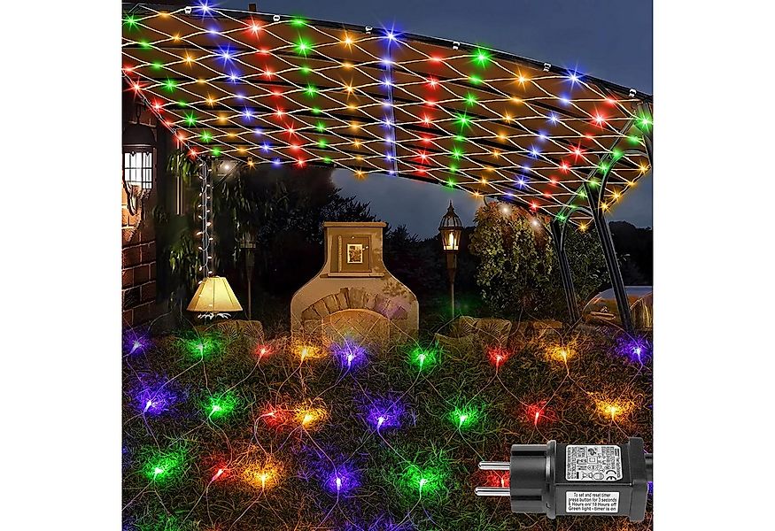 LMaxhome LED-Lichternetz Lichterkette Lichtervorhang Weihnachts Deko für Bü günstig online kaufen