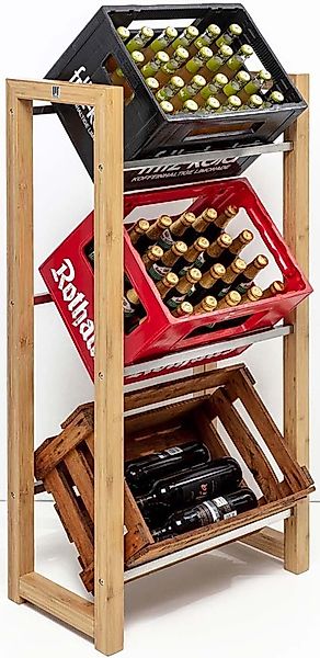 MANUMA® Standregal JAMES GETRÄNKEKISTENREGAL, Dein Getränkeregal günstig online kaufen