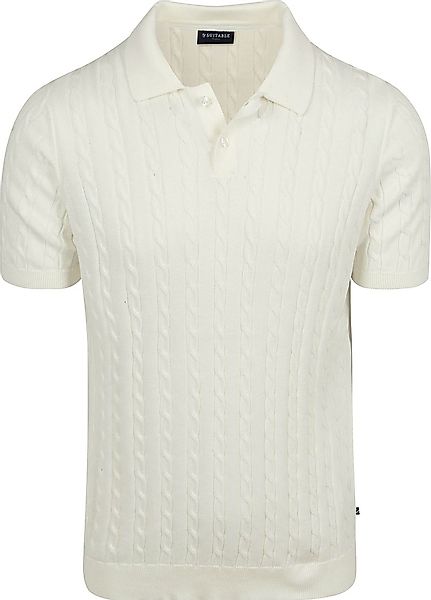 Suitable Respect Poloshirt Knit Cable Ecru - Größe L günstig online kaufen