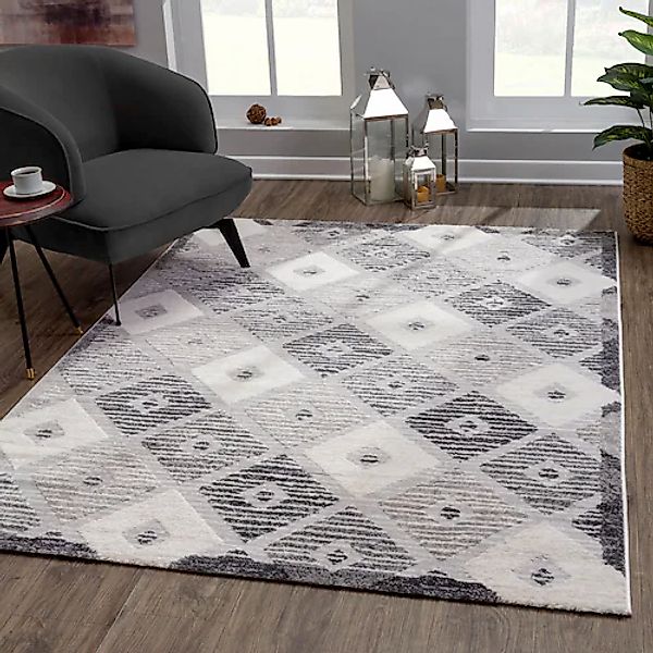 Sanat Teppich »Evra 7003«, rechteckig, 22 mm Höhe, Wohnzimmer, Kurzflor, mo günstig online kaufen