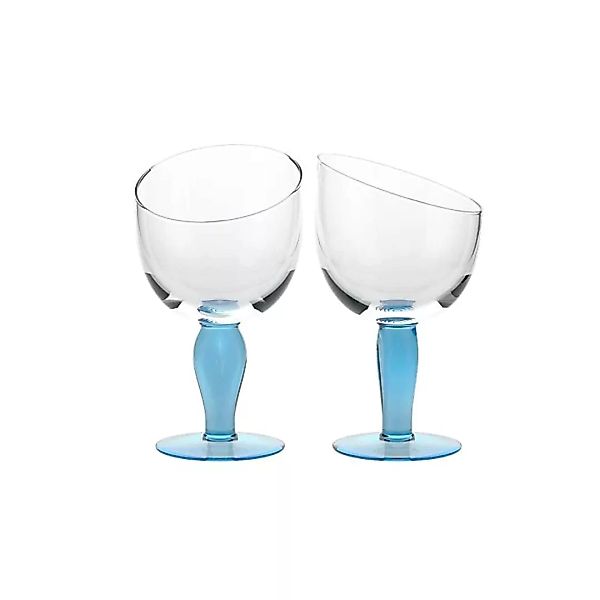 Eiscremeglas Vienna 2er-Set Amore Vero 19cm blau günstig online kaufen