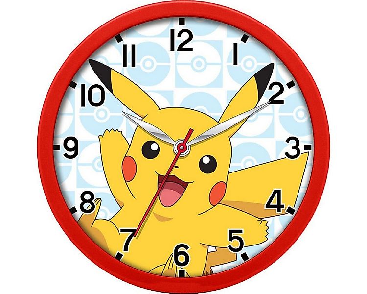 POKÉMON Wanduhr analoge Wanduhr mit 25cm Durchmesser: Stilvolle Zeitmessung günstig online kaufen