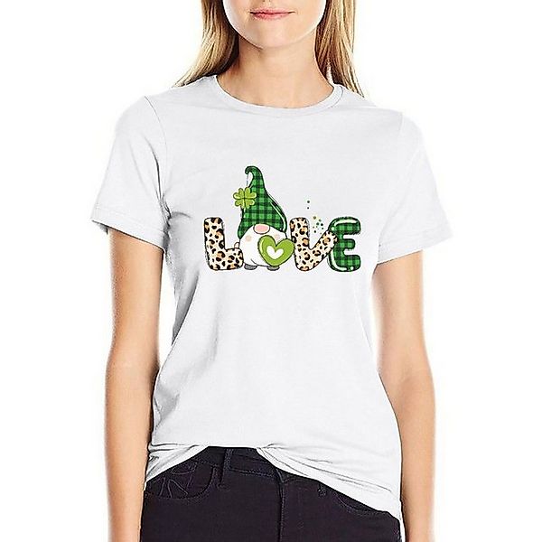 MC Star T-Shirt Love Shamrock Damen T-Shirt Rundhalsausschnitt Kurzarm gedr günstig online kaufen