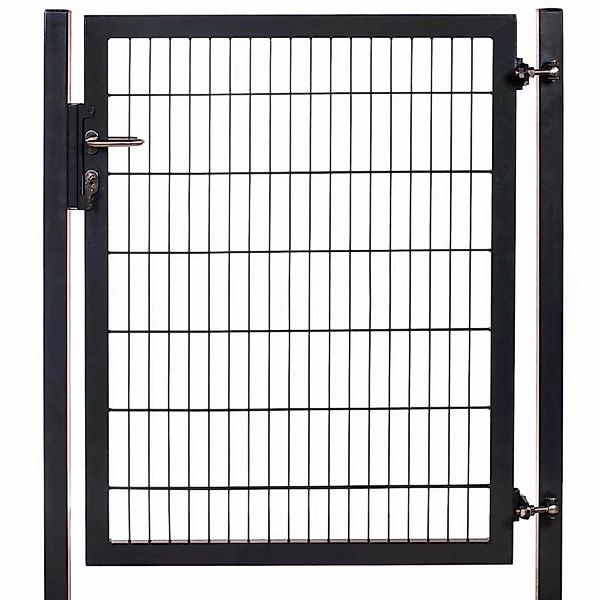 Gartentor Industrietor für Doppelstabzaun 8/6/8 mm Anthrazit 120 cm x 200 c günstig online kaufen