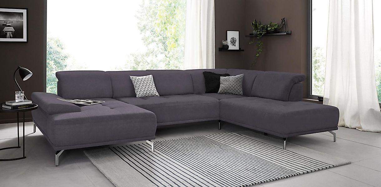Places of Style Wohnlandschaft "Caluna", Inkl.Sitztiefenverstellung, wahlwe günstig online kaufen