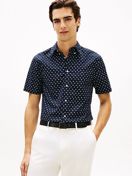 Tommy Hilfiger Kurzarmhemd FLEX POPLIN PRINT Regular Fit günstig online kaufen