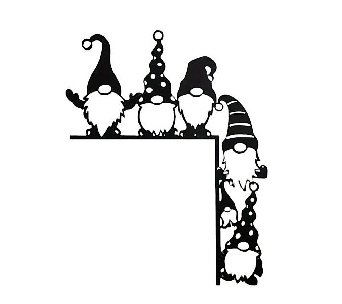 FOUORTUNATE-BEE Weihnachtsmann Weihnachtswanddeko aus Eisenkunst Santa Tür günstig online kaufen