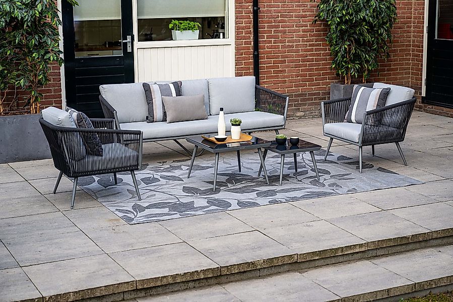 Garden Impressions Gartenlounge-Set Canberra anthrazit, Aluminium, Gartenmö günstig online kaufen