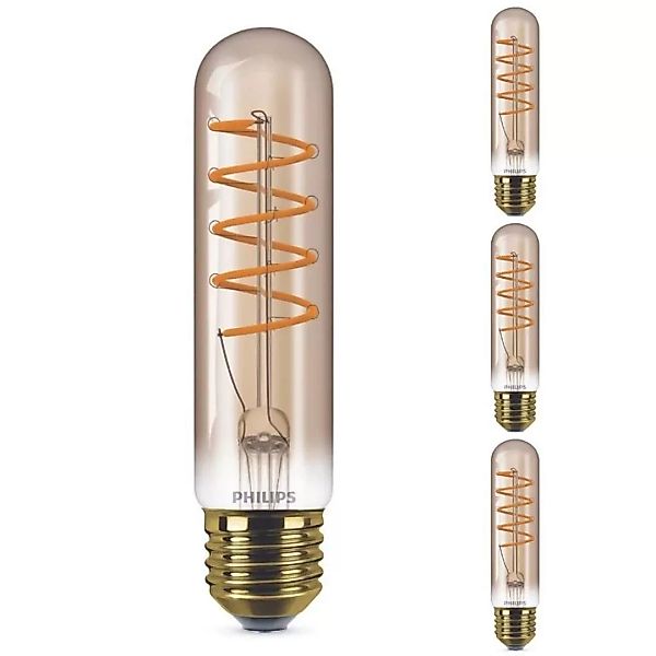 Philips LED Lampe ersetzt 25W, E27 Röhrenform T32, gold, warmweiß, 250 Lume günstig online kaufen