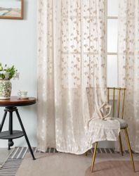 BYSURE Gardine (2 St), Ösen, halbtransparent, günstig online kaufen