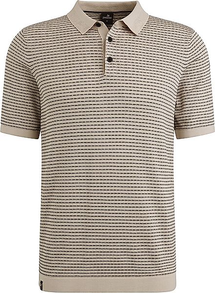 Vanguard Knitted Poloshirt Druck Beige - Größe XXL günstig online kaufen