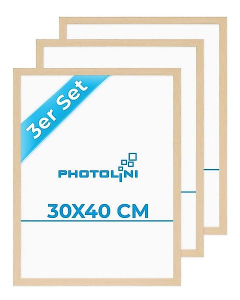 PHOTOLINI Bilderrahmen 3er Set 30x40 cm Poster-Rahmen, zum Aufhängen, für 3 günstig online kaufen