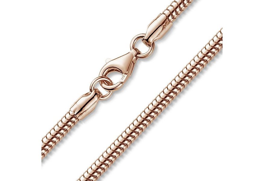 Materia Collier Damen Rosegold Schlangekette Ø3mm K25, Sterlingsilber, rose günstig online kaufen