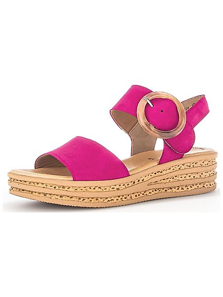 Gabor Sandalen Veloursleder Keilsandalette günstig online kaufen