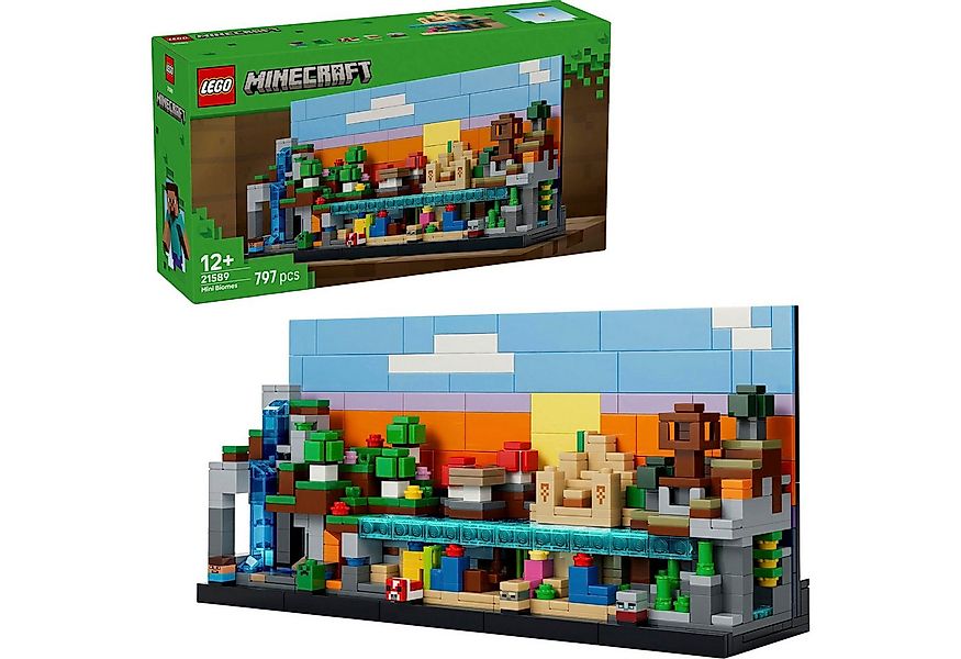 LEGO® Mini-Biome (21589), LEGO Minecraft Konstruktionsspielsteine, (797 St) günstig online kaufen