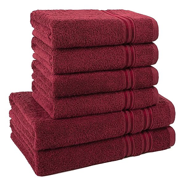 HAMMETEX Handtuch Set "6-teiliges Handtuch Set, 100% Baumwolle, Weich & Sau günstig online kaufen