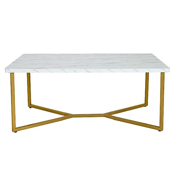 Costway Couchtisch Marmor Optik Rechteckiger Kaffeetisch Beistelltisch günstig online kaufen