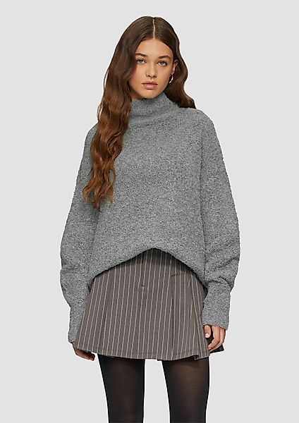 QS Strickpullover Longpullover aus Bouclé - günstig online kaufen