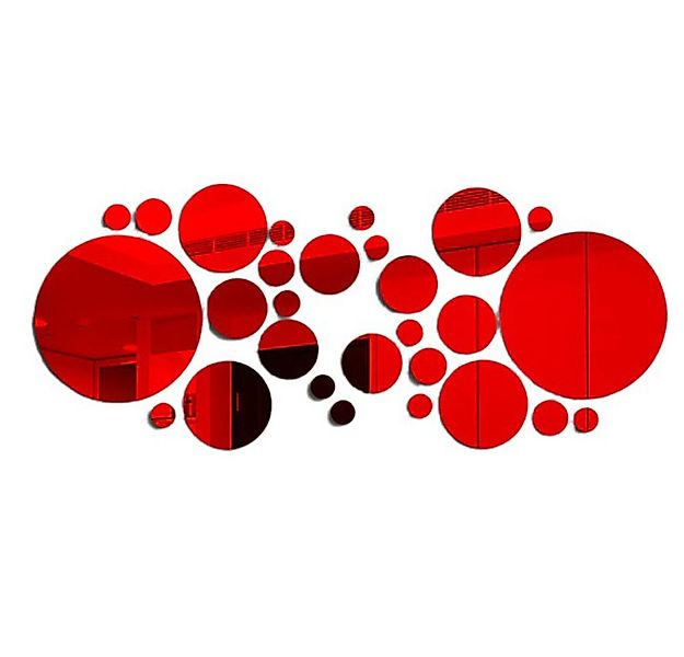 Kaket 3D-Wandtattoo 32 Stück Spiegel Wandaufkleber,Selbstklebend Wandspiege günstig online kaufen