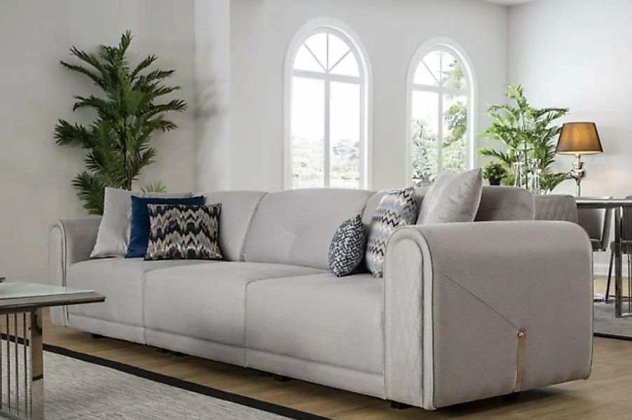 JVmoebel 4-Sitzer Sofa 4 Sitz Stoff Wohnzimmer Modernes Design Sofas Polste günstig online kaufen