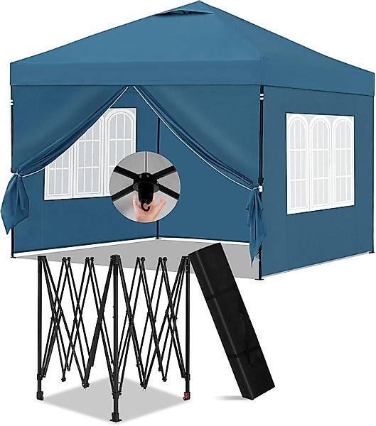 EUGAD Pavillon, mit 4 Seitenteilen, 3x3 günstig online kaufen