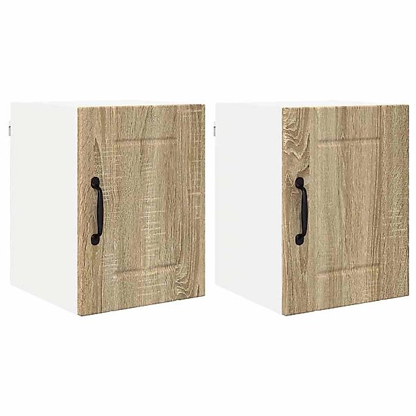 vidaXL Küchenschrank 2 Stk Sonoma-Eiche 30 x 31 x 40 cm Holzwerkstoff 88485 günstig online kaufen