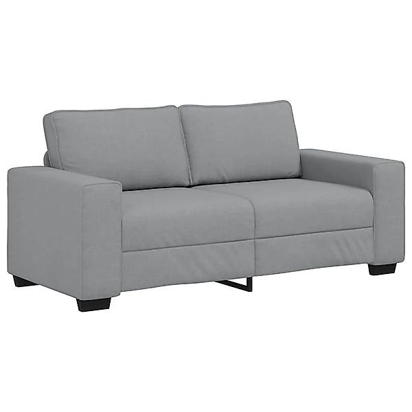 vidaXL 2-Sitzer-Sofa Hellgrau 140 cm Stoff 4105166 günstig online kaufen