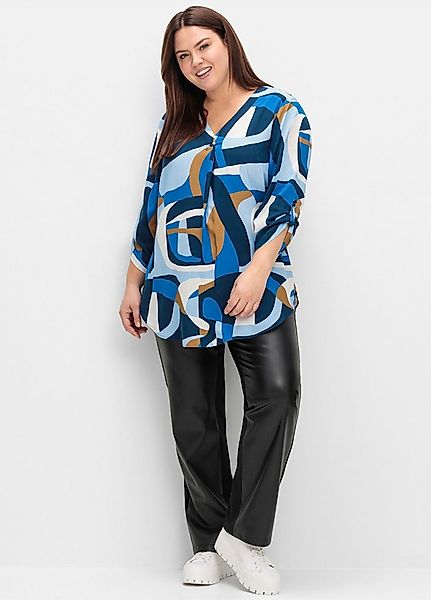 Sheego Klassische Bluse Tunika 3/4-Arm günstig online kaufen