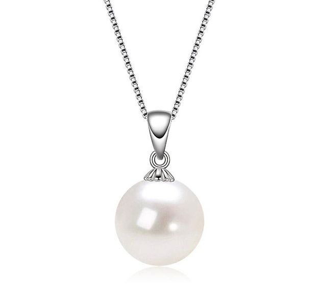 ROUGEMONT Perlenkette Edle Damen Perlen Halskette 925 Silber Süßwasserperle günstig online kaufen