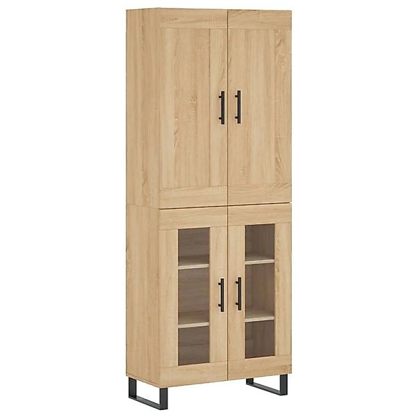 vidaXL Highboard Sonoma-Eiche 69,5x34x180 cm Holzwerkstoff 3199644 günstig online kaufen