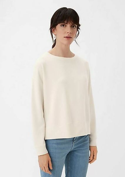 comma casual identity Sweatshirt Langarmshirt aus Modalmix Logo günstig online kaufen