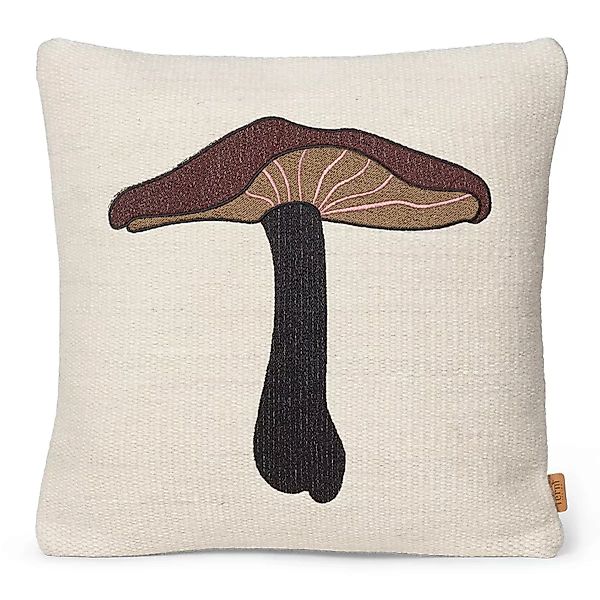Kissen Forest - Lactarius textil bunt / 40 x 40 cm - Bestickt - Ferm Living günstig online kaufen