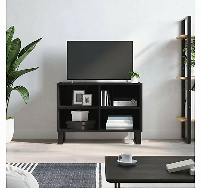 furnicato TV-Schrank Schwarz 69,5x30x50 cm Holzwerkstoff günstig online kaufen