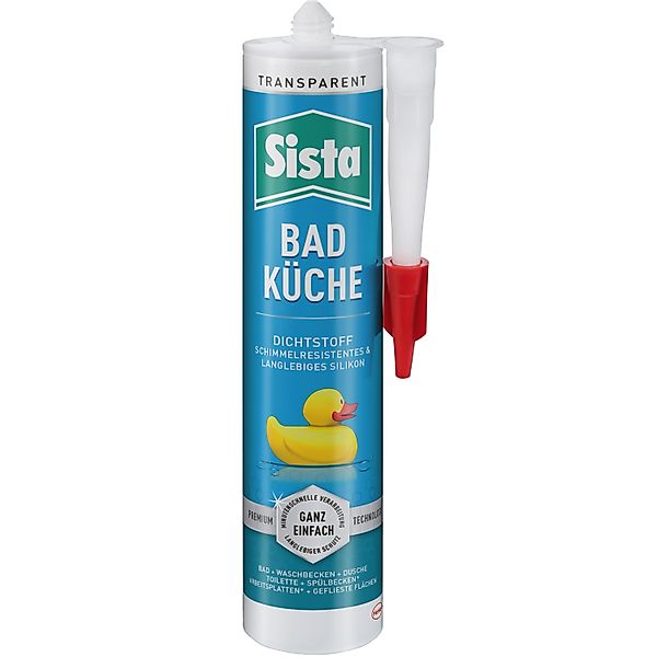 Sista Silikon Dichtstoff Bad & Küche Kartusche Transparent 280 ml günstig online kaufen